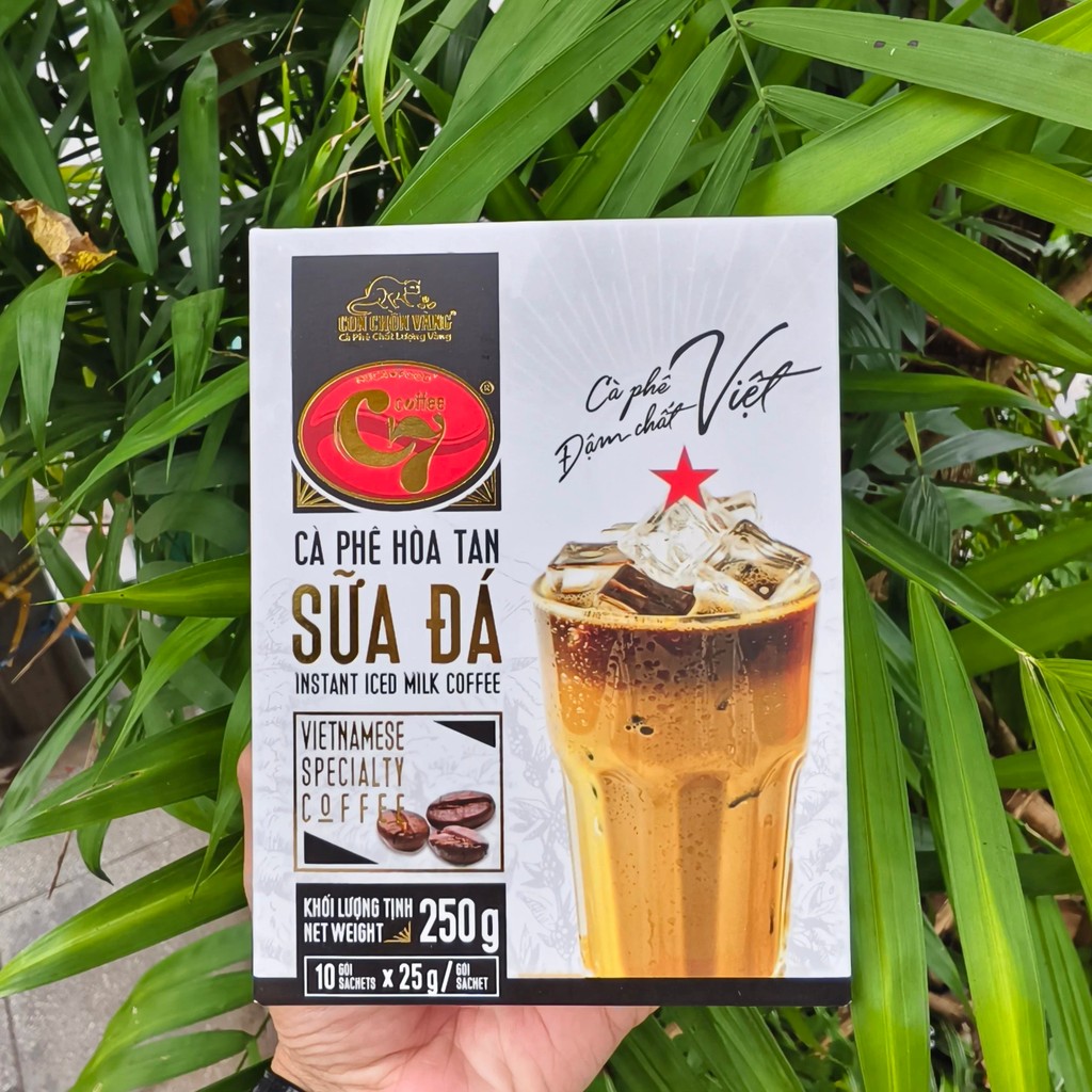 เวียดนาม Original C7 Golden Weasel Luwak น้ําหอมนมสําเร็จรูป/กาแฟเย็นสีดํา 250g/กล่อง#越南原装C7 Golden 