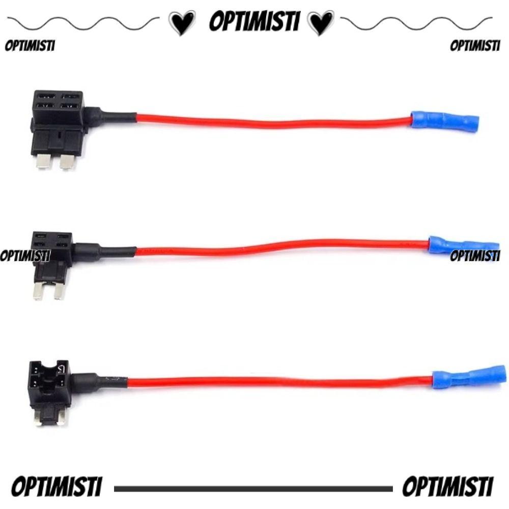 OPTIMISTIVF Fuse Tap Adapter, 12V/24V Mini Car Fuse Holder Tap, Standard Add-a-Fuse
