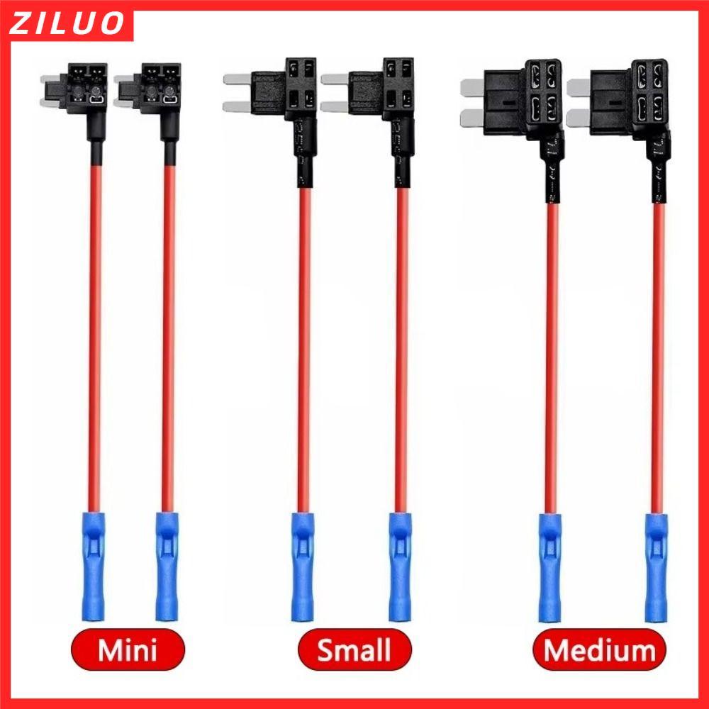 ZILUO Fuse Tap Adapter, 12V/24V Standard Car Fuse Holder Tap, Mini Add-a-Fuse