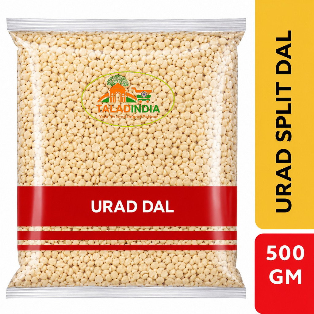 Urad Dhuli daal 500g ถั่วแขกเม็ดลอกเปลือก เลนทิลขาวเต็มเม็ด 500 กรัม  NV