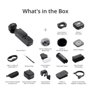 DJI Osmo Pocket 4 Standard Combo กล้องถ่ายภาพนิ่งเเละวิดีโอ 4K