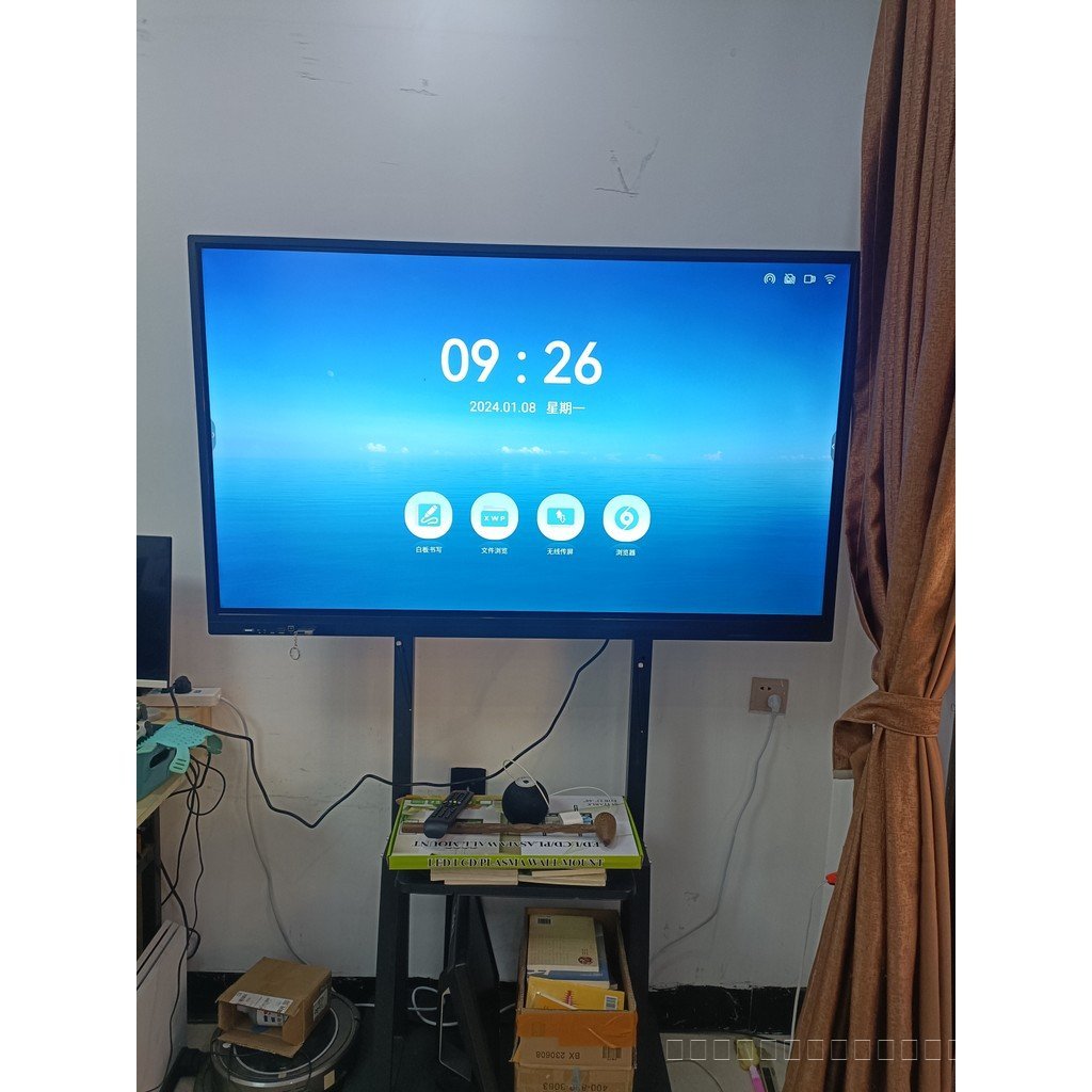 65 นิ้ว 75 นิ้ว 86 นิ้วไวท์บอร์ดแบบโต้ตอบ 2K 4K LCD ไวท์บอร์ดโต้ตอบ VOSR