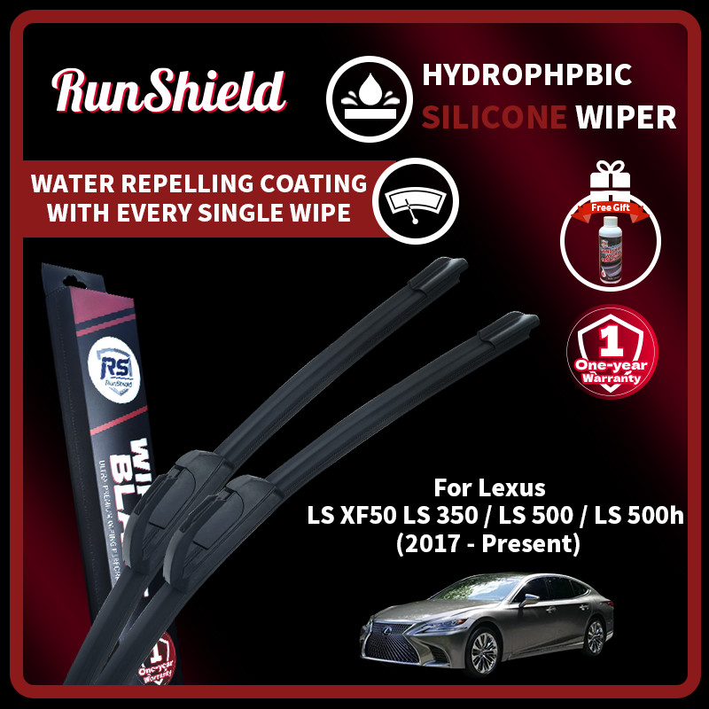 RunShield สําหรับ Lexus LS XF50 LS 350 / LS 500 / LS 500h 2017 - ปัจจุบันใบปัดน้ําฝนซิลิโคนเคลือบไฮโ