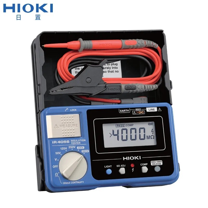 8JCR HIOKI IR4056-20 เครื่องทดสอบความต้านทานฉนวนมิเตอร์ทดสอบ Megohmmeter สําหรับการทดสอบความปลอดภัยไ