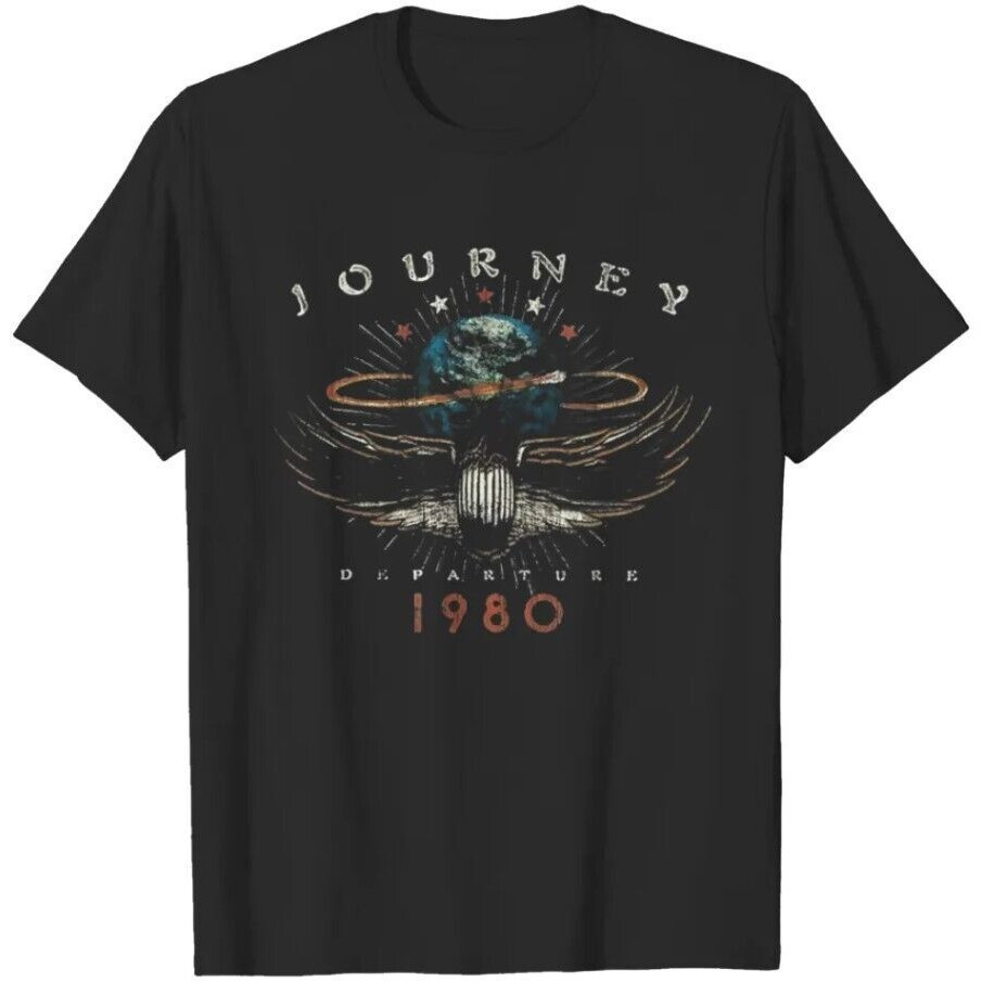 2026 Gildan Journey 1980 เสื้อยืด Journey Rock Band เสื้อแขนสั้นเสื้อยืด s-3xl