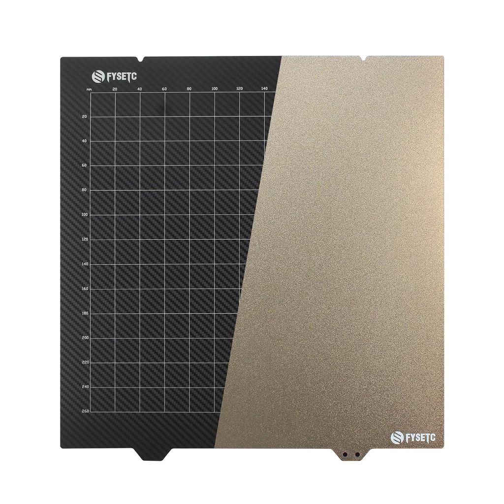FYSETC K1 Max Build Plate - อัพเกรดเตียงพิมพ์ PET - 310x320 PEI แผ่น: พื้นผิวเรียบสองด้านยืดหยุ่นสปร