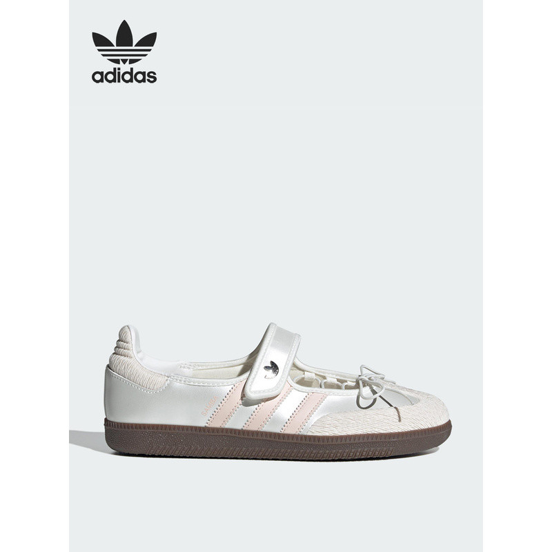 รองเท้าลำลองผู้หญิง Adidas Trefoil ของแท้รุ่น JR4482 แบบ Mary Jane พร้อมสายรัดเวลโคร