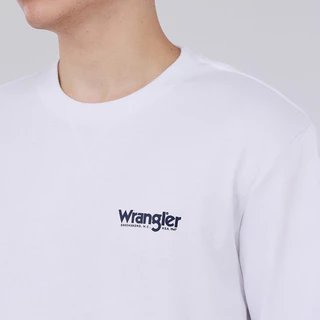 WRANGLER เสื้อยืดแขนสั้นผู้ชาย รุ่น WR SC26MTSSC01 สีขาว