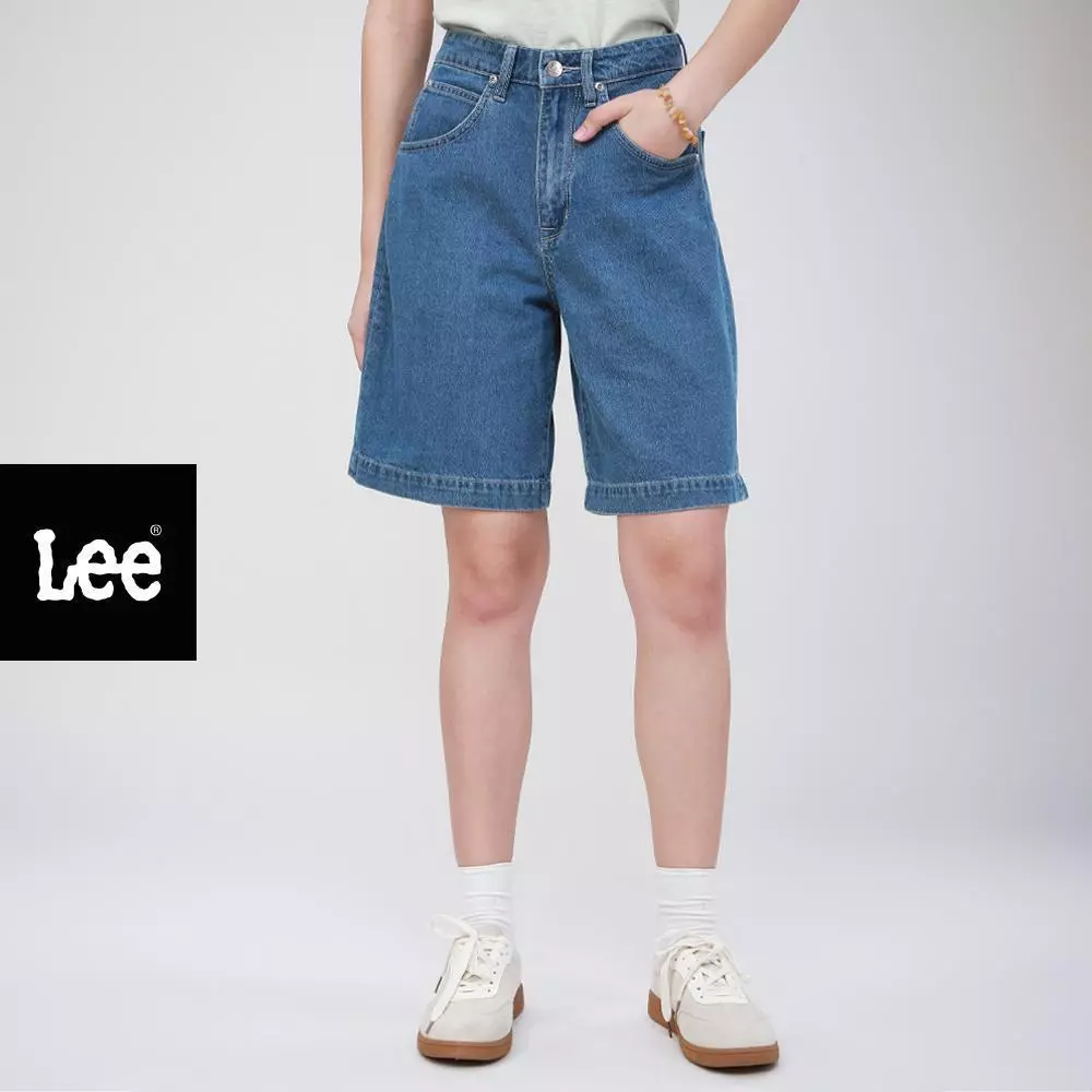 LEE กางเกงยีนส์ขาสั้นผู้หญิง รุ่น LE F126WSHON01 สียีนส์อ่อน