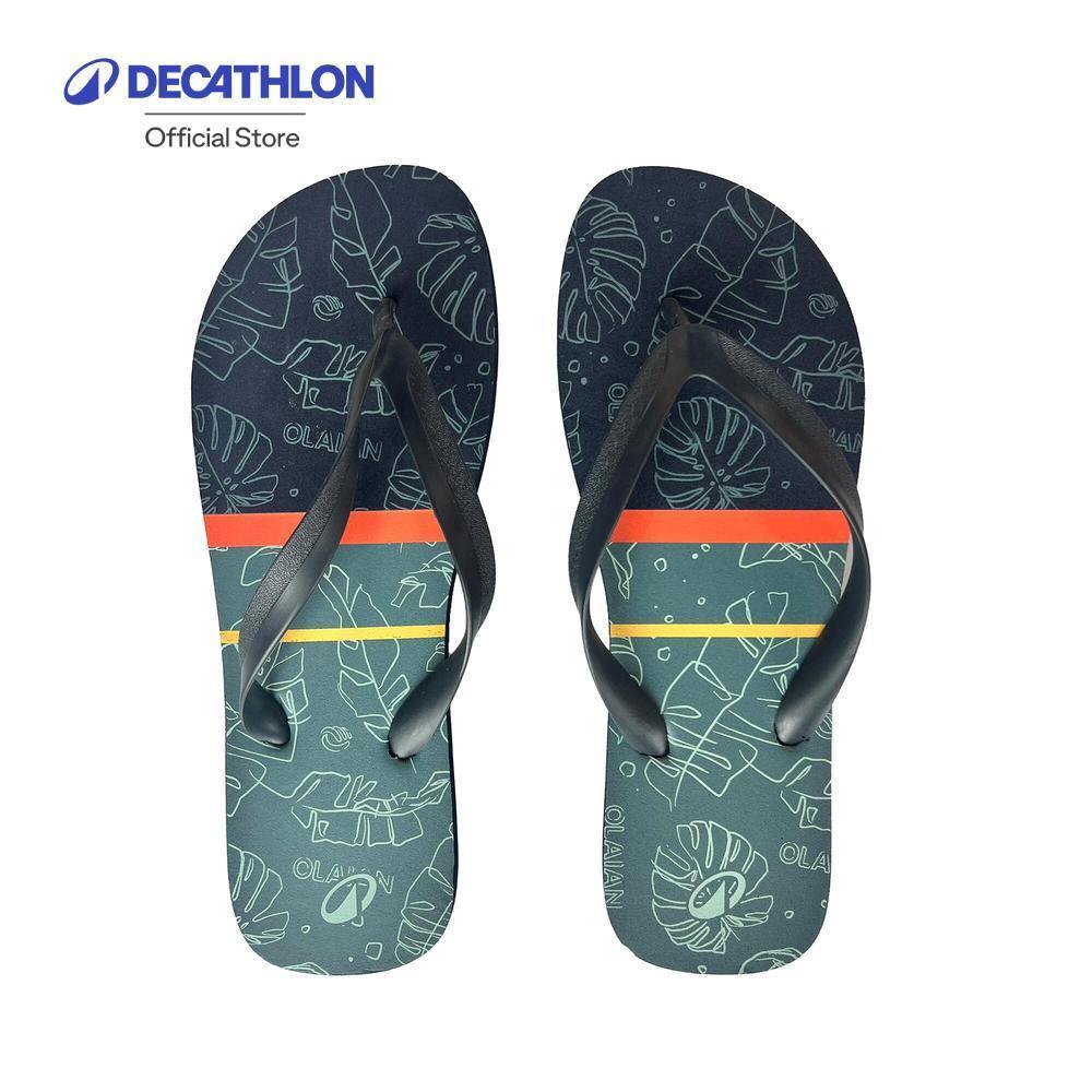 Decathlon Men’S Flip-Flops - 120 รองเท้าแตะสำหรับผู้ชาย รุ่น 120 - Blue/Grey