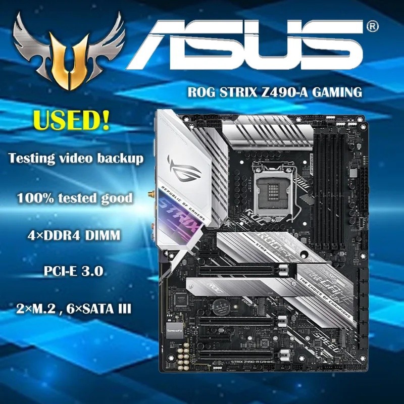 ASUS Z490-A GAMING LGA 1200 Z490 SATA 6Gb/s ATX เมนบอร์ด Intel