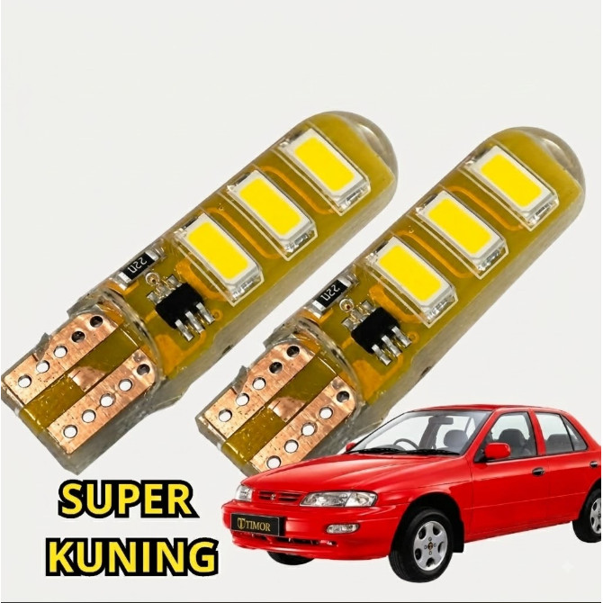 T10 Led Strobe สีเหลือง Super Bright Universal ไฟเลี้ยว