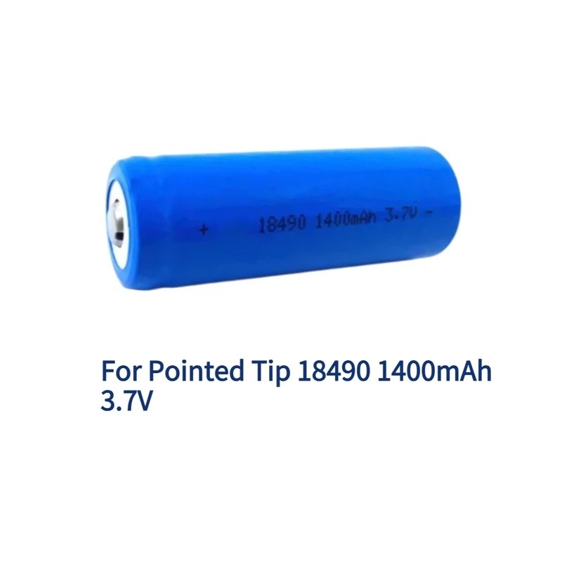 1 ชิ้นสําหรับปลายแหลม 18490 1400mAh 3.7V เปลี่ยนแบตเตอรี่