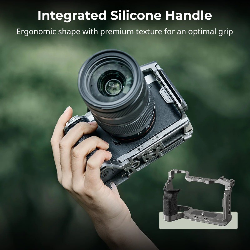 SmallRig 5198 HawkLock Quick Release Cage Kit พร้อมที่จับซิลิโคนสําหรับ Sony A7C II / A7CR | เข้ากัน