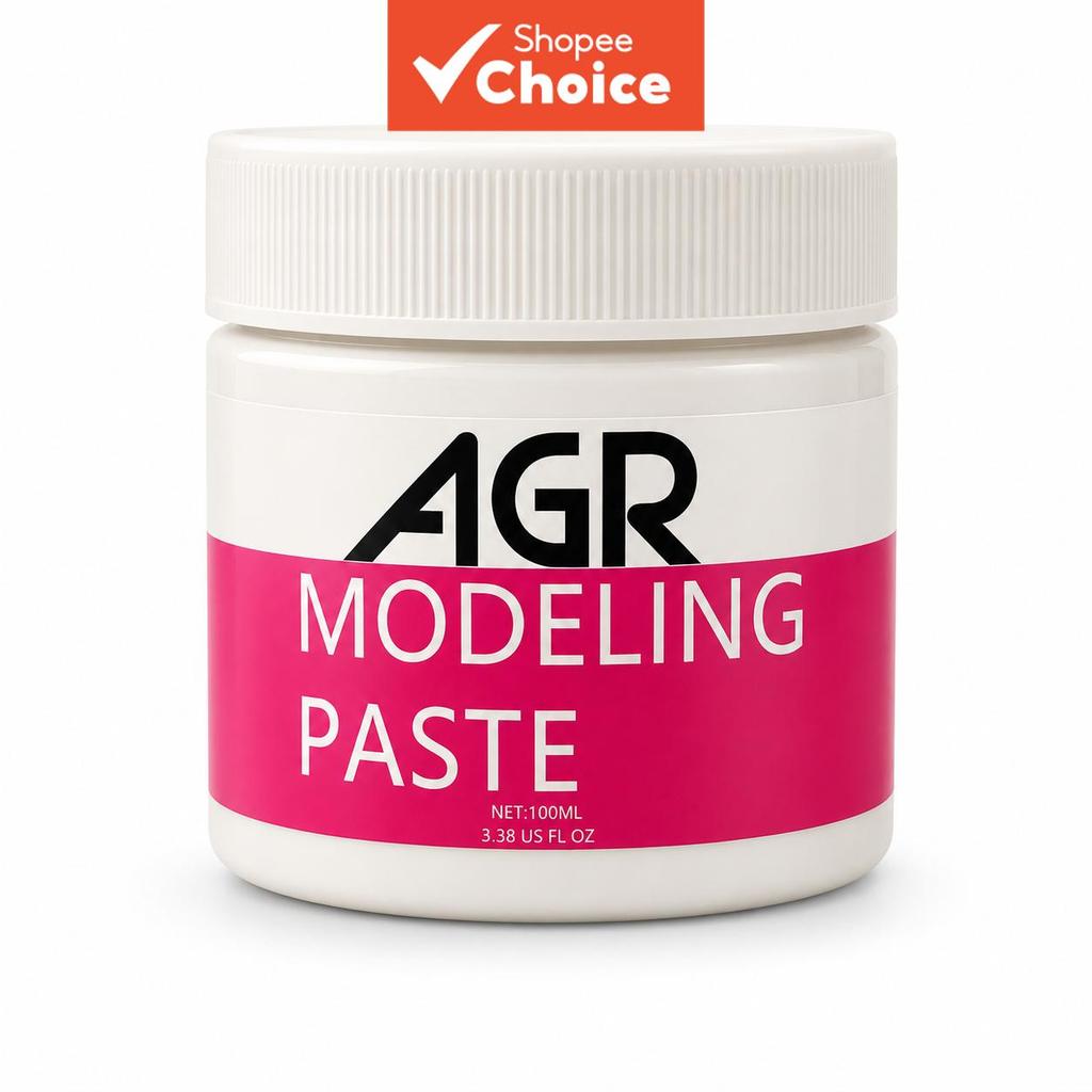 พรีเมี่ยม 100ml White Texture Paste | Smooth Modeling Paste สําหรับผ้าใบไม้ Paperboard Art Projects 