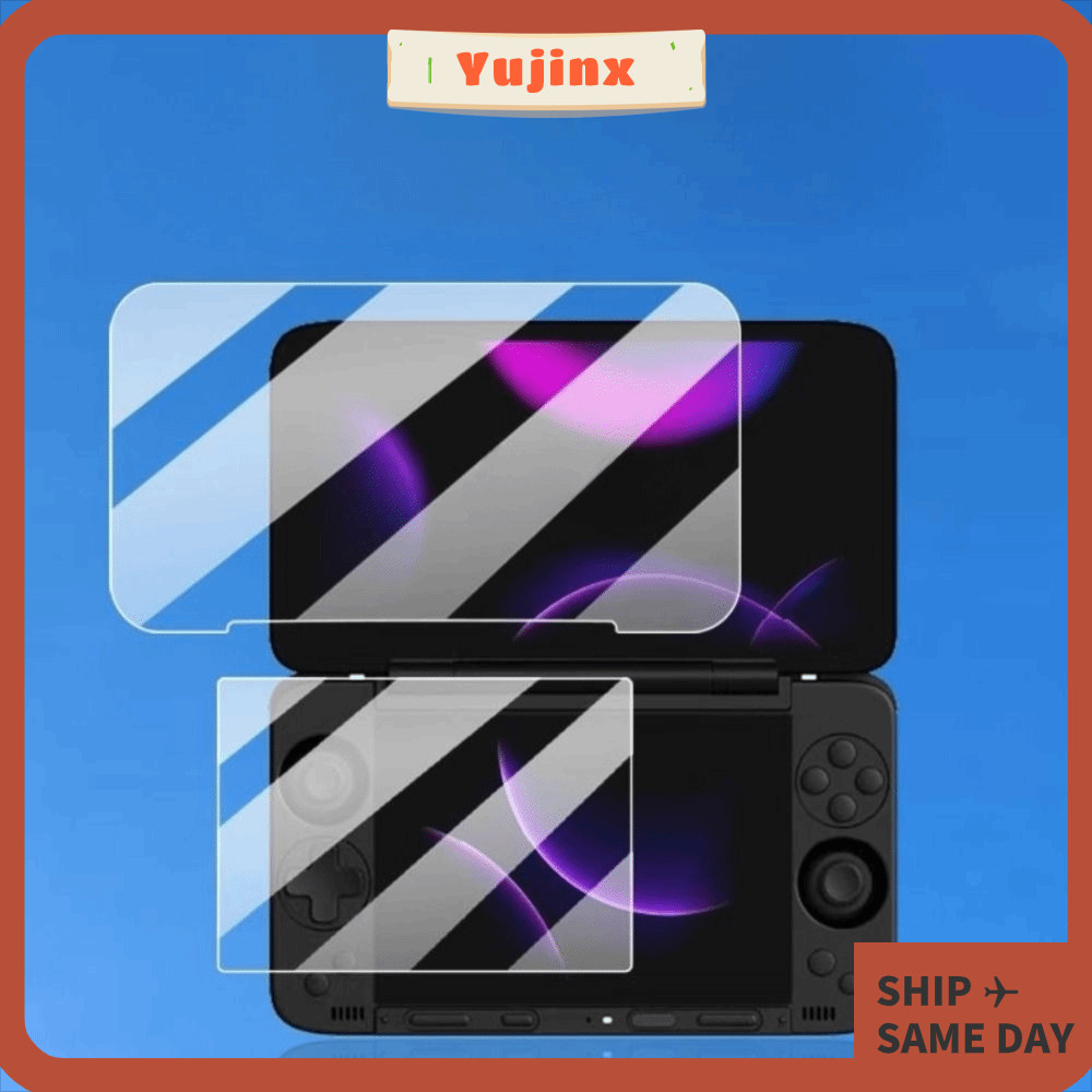 YUJINX ป้องกันหน้าจอ,กระจกนิรภัยแบบเต็มหน้าจอ 9H,Flip Dual Screen HD Anti Scratchฟิล์มป้องกันสําหรับ