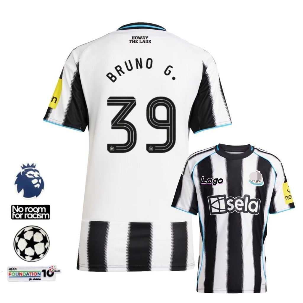 S-XXXXL 2025/26 แฟนๆ Edition N-ewc-astle U ผู้ชายฟุตบอลเสื้อฟุตบอลแขนสั้นเสื้อยืด