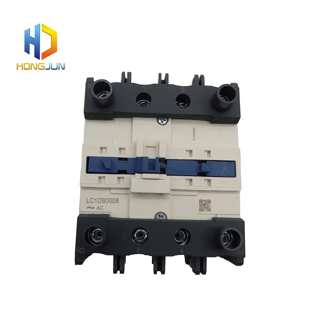 O4ZH แท้ LC1D80008E7 TeSys Deca 4P(2NO+2NC) AC 440V 125A 50/60Hz คอนแทคเตอร์