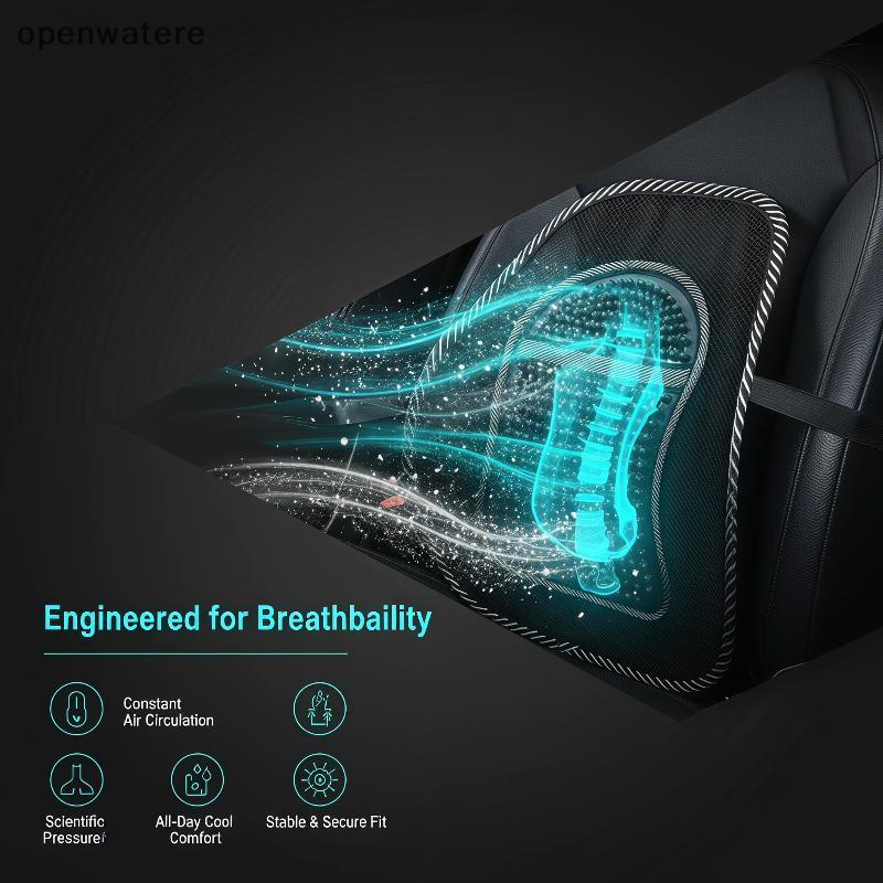 Openwatere 1PC ตาข่าย Lumbar Ba เบาะสําหรับรถยนต์ที่นั่งเก้าอี้สํานักงานรองรับ VVV