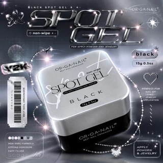Non wipe SPOT Black Gel เนื้อเจลสีดำ Organail สำหรับขัดผงเล็บโดยเฉพาะ 5-15g -NT nail