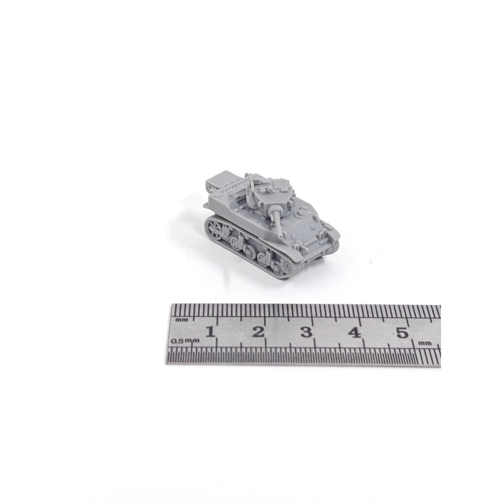 1/144 Scale M5A1 "Stuart" Light Tank 3D Printing Scale รุ่น FLBV