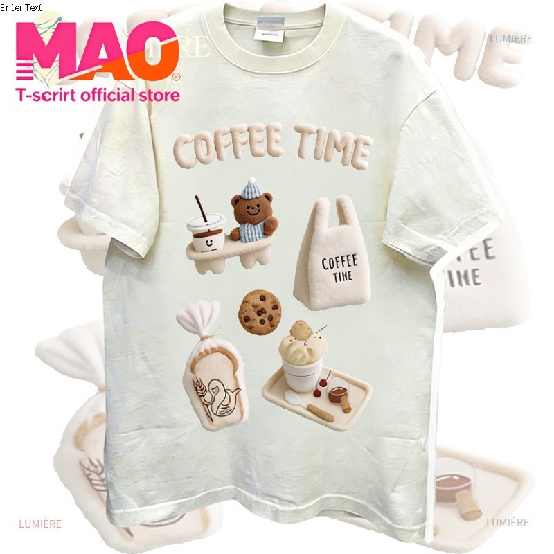 COD (จัดส่งในกรุงเทพฯ) MAO Shop เสื้อย้อนยุค เสื้อผ้าสไตล์ซักเก่า สื้อผ้าสไตล์หวาน สื้อผ้าน่ารัก เสื้อยืดคอกลม