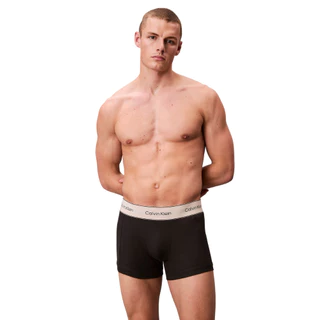 CALVIN KLEIN กางเกงในผู้ชายแพ็ค 3 ชิ้น Heritage Cotton ทรง Trunk รุ่น NB4446 UB1 - สีดำ