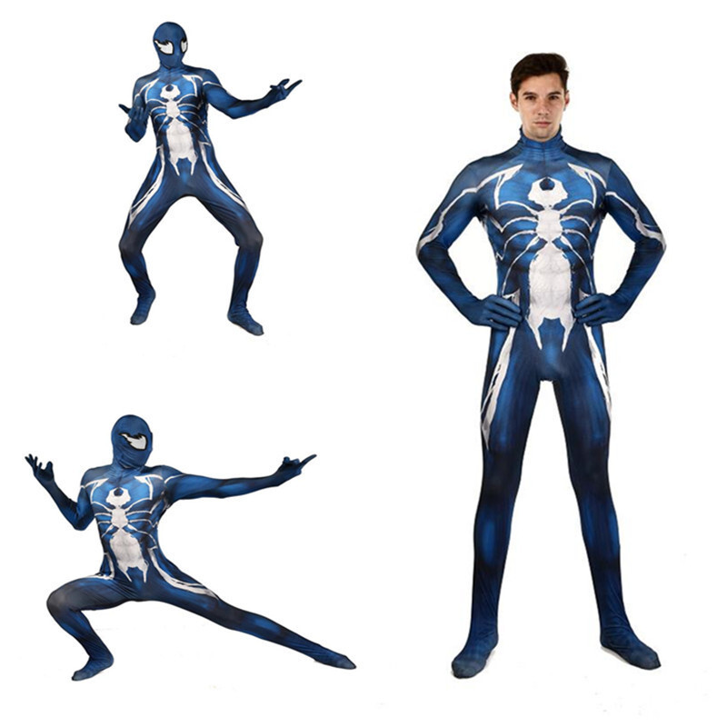 3D การพิมพ์ดิจิตอล Venom Venom Symbiote Venom Symbiote Spider เกมคอสเพลย์ถุงน่องทรงจํา