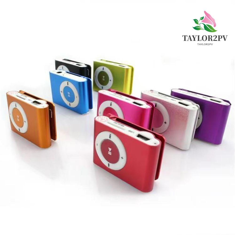 TAYLOR2PV MP3 Player กันน้ําแบบพกพา Media Player โลหะ 3.5 มม.กระจกเครื่องเล่นเพลง
