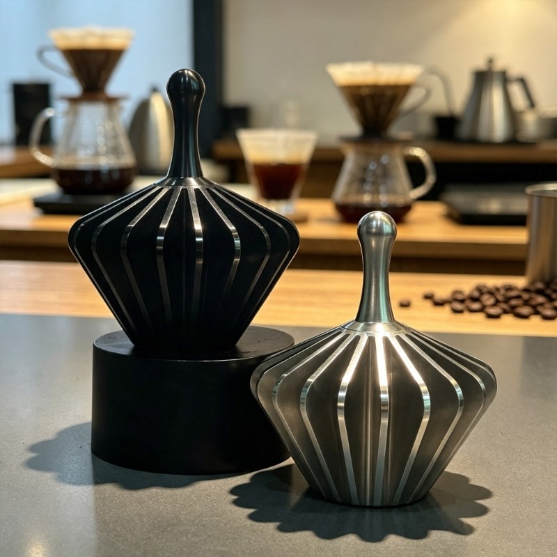 Fir สีดําเงินแบนกาแฟ Water Spreader บ้าน Brewing อุปกรณ์เสริมกาแฟ