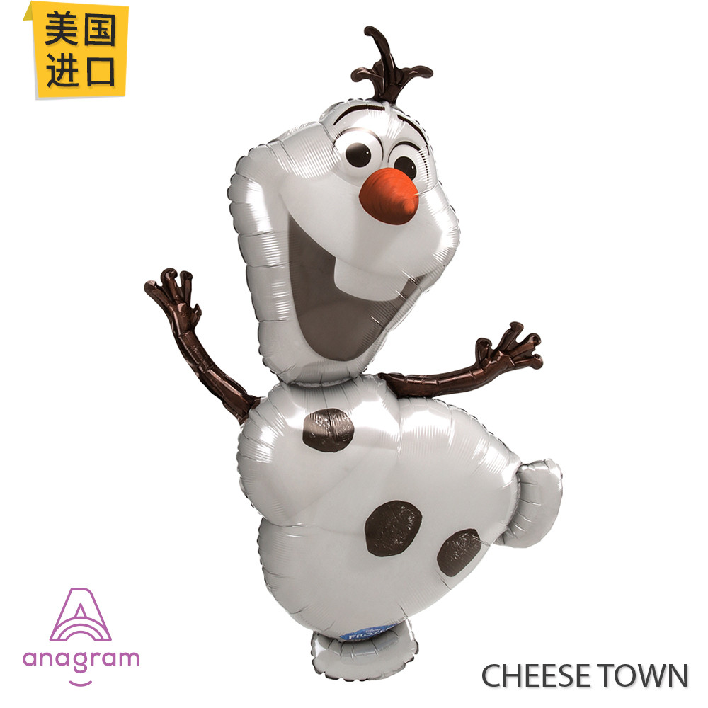 US นําเข้า A ยี่ห้อ Anagram Anagram Aluminium Film Balloon Frozen Forzen olaf Oliver Snowman
