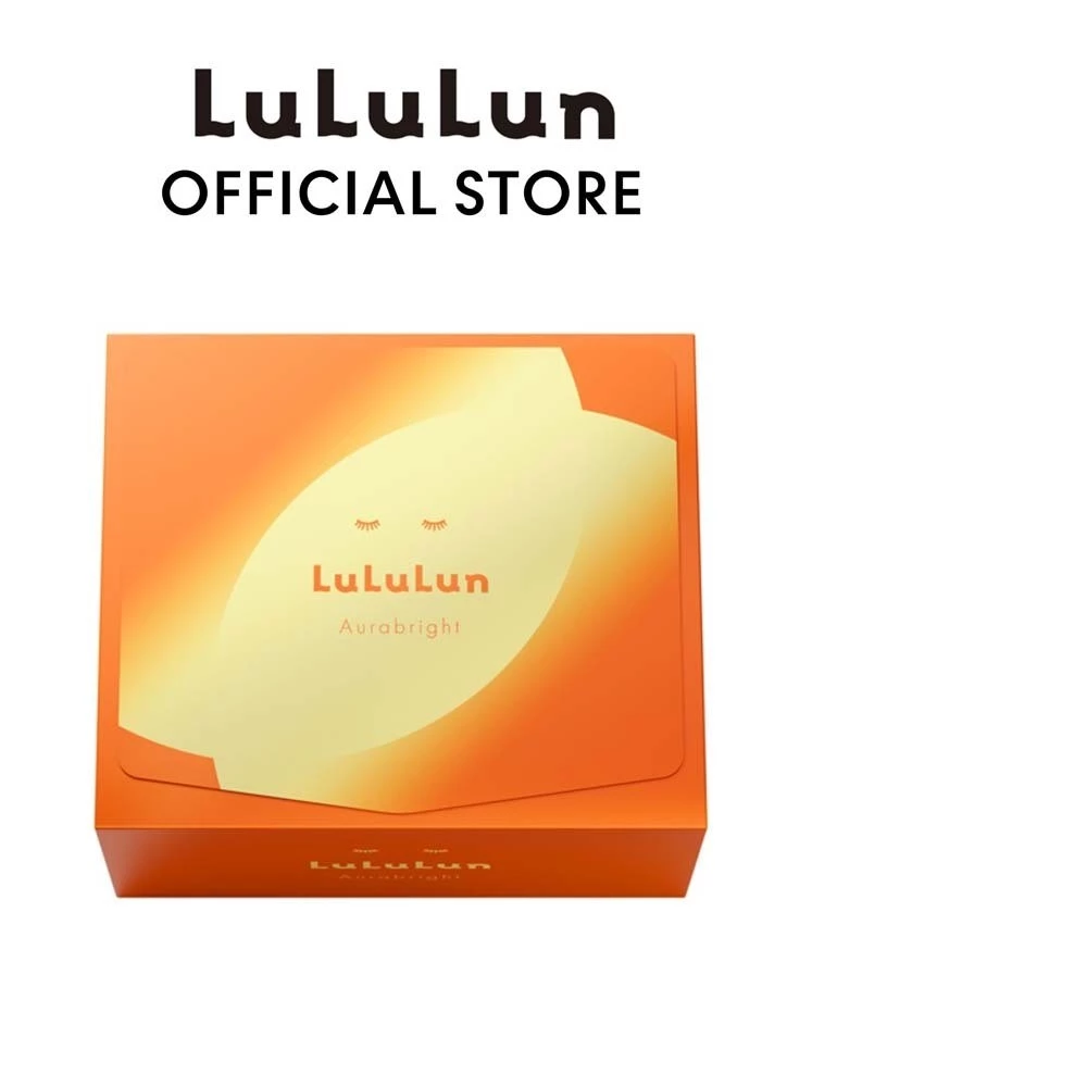 (แพ็ค 28 แผ่น) LuLuLun Aurabright Face Mask ลูลูลูน ออร่าไบรท์ แผ่นมาสก์หน้า เพื่อผิวบอบบาง มอบความกระจ่างใส