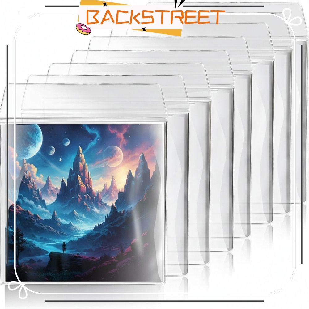BACKSTAGE LP Record Cover, Resealable Thicken Vinyl Records Sleeve, ที่มีประโยชน์ 7/10/12 นิ้วไวนิล 