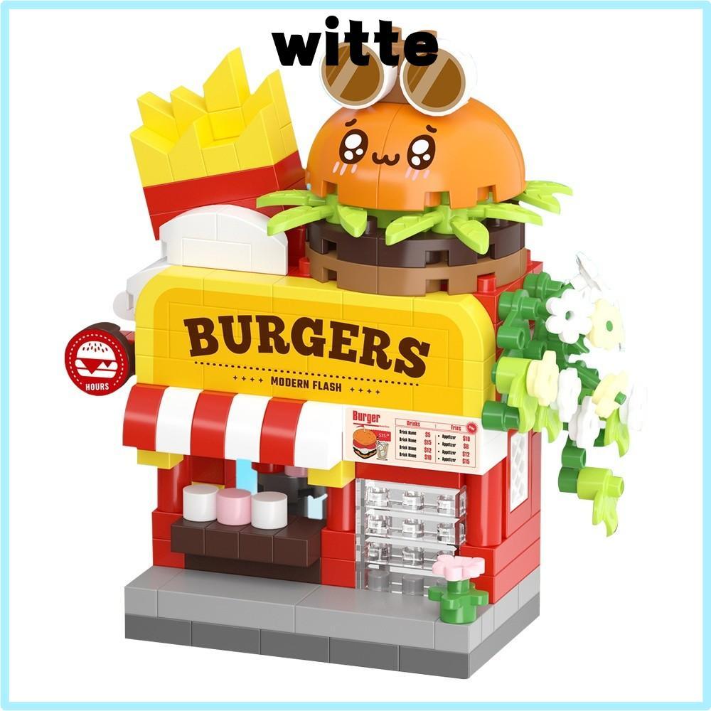 WITTE Mini Shop Blocks, Building Blocks Micro Blocks City Building Blocks, Mini ของเล่นเพื่อการศึกษา