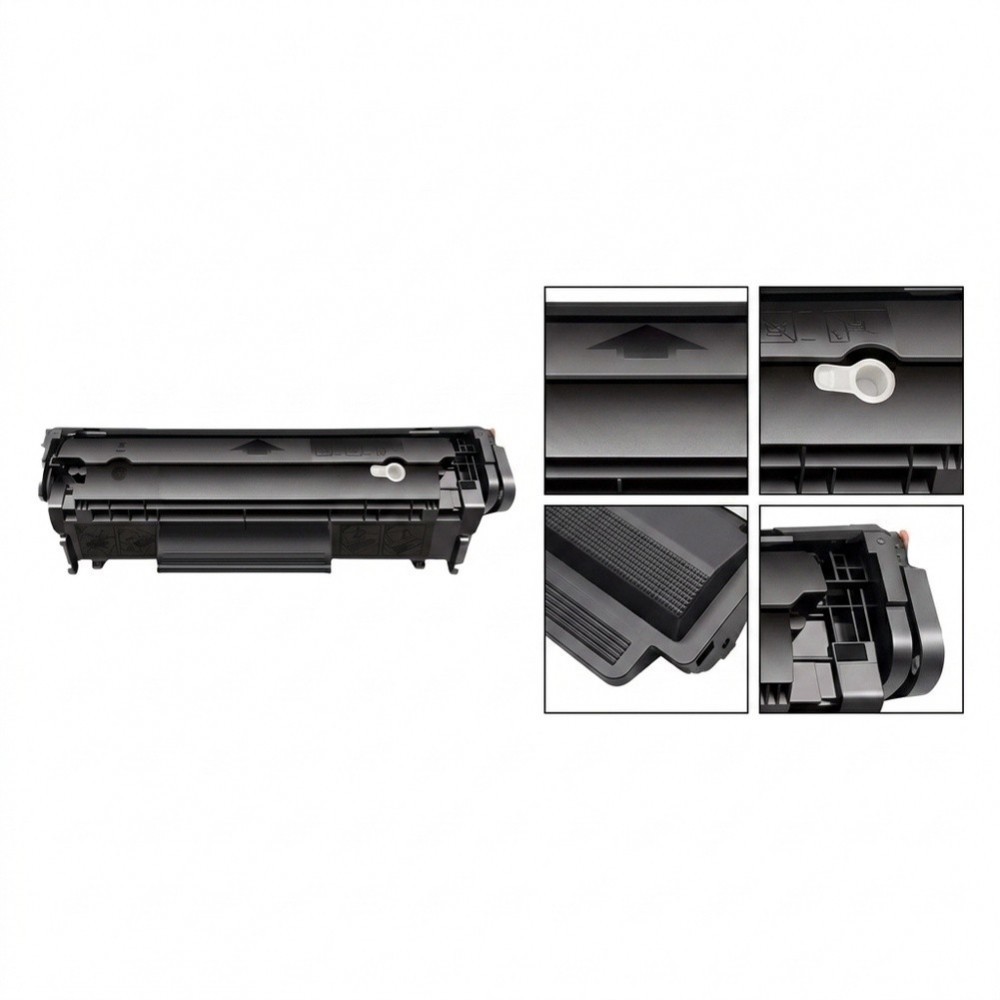 Q2612A ตลับหมึกขนาดอนุภาคการพิมพ์ไร้รอยเปื้อนสําหรับ HP Q2612A