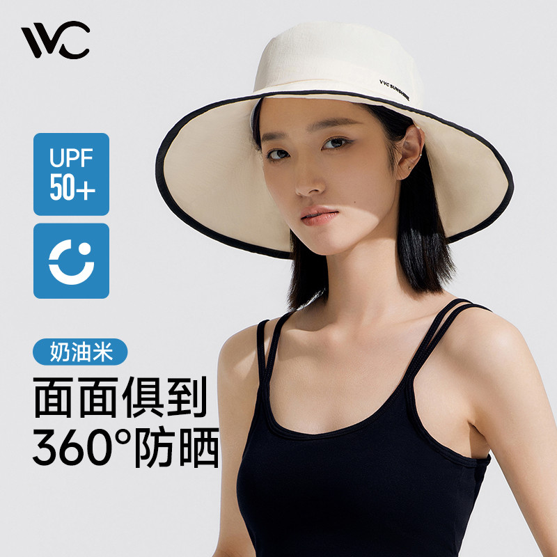 VVC Zero Sense Sister Loves Bucket Hat Anti-Ultraviolet Sun Hat Sun Hat Seaside Summer Hat Sun Hat