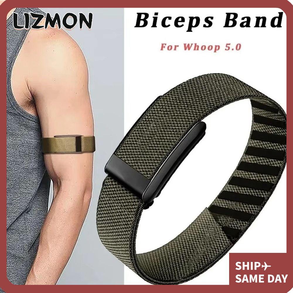 LIZMON Fitness Band,ปรับไนลอนBicepสําหรับ Whoop 5.0,คุณภาพสูงยืดหยุ่นเปลี่ยนBreathable Trackerสําหรั