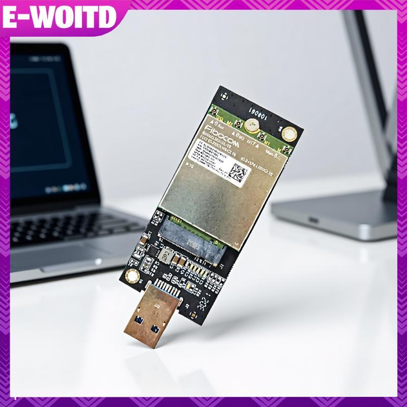 E-WIOTD 1 ชุด DW5821E M2-NGFF DW5811e DW5816E EM7455 L860-GL USB3.0 การ์ดขยายสําหรับ 3G/ 4G/ 5G LTE 