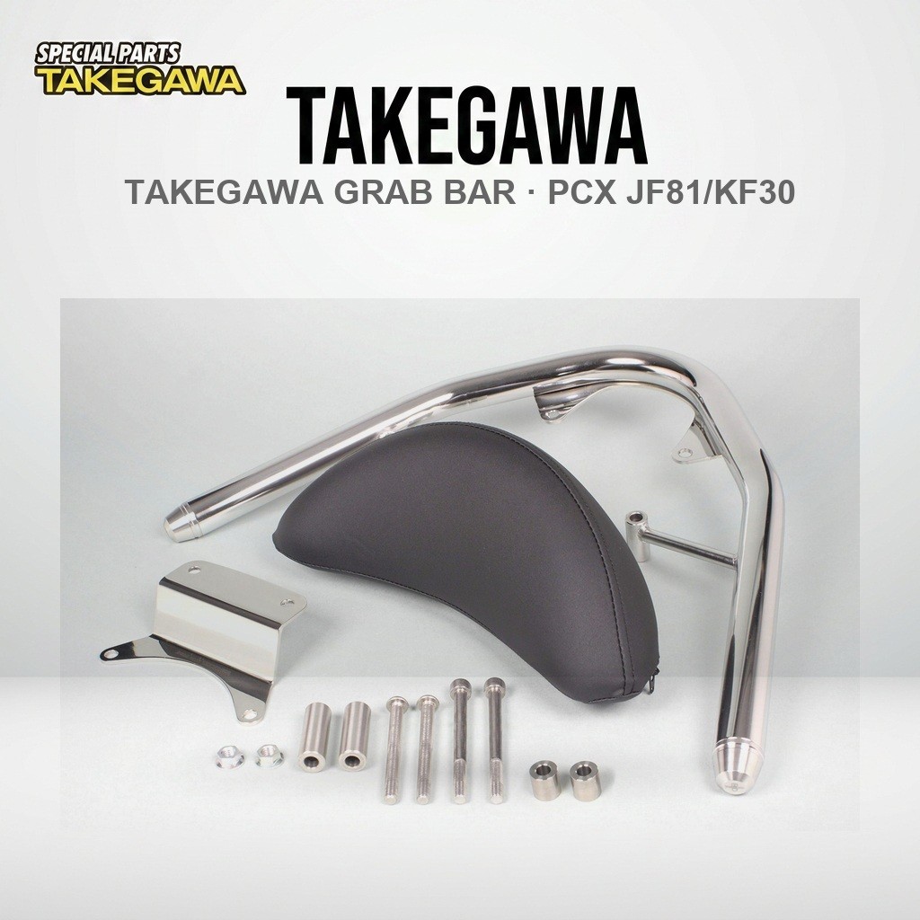 ราวจับท้าย (Grab Bar) สแตนเลส SP Takegawa สำหรับ Honda PCX (JF81)/PCX150 (KF30) | SP Takegawa Stainl