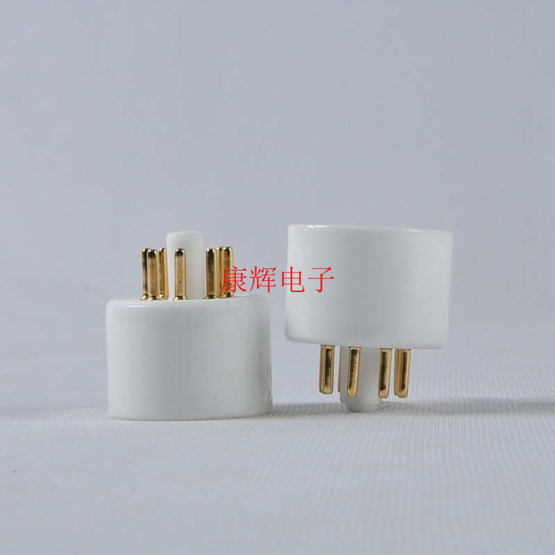 ผู้ถือหลอดเซรามิคยี่ห้อ C8AES-G Gold-Plated 8-Pin Tube Holder เหมาะสําหรับ KT88 EL34 6550 6SN7 ฯลฯ