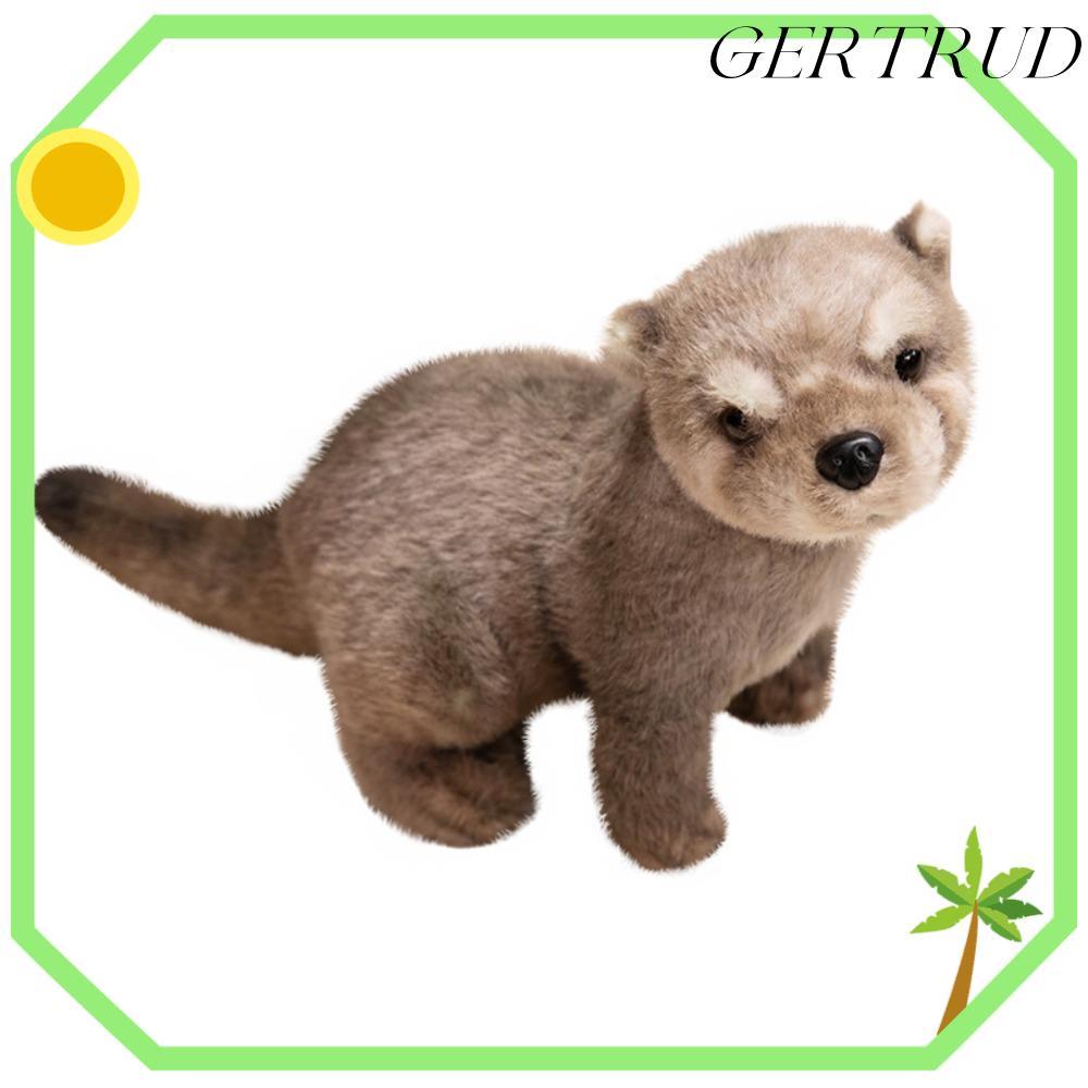 GERTUD Otter ตุ๊กตาตุ๊กตา,ตุ๊กตา Lying Posture Otter ตุ๊กตา,น่ารักจําลอง Otter 38 ซม.ของเล่นตุ๊กตาขอ