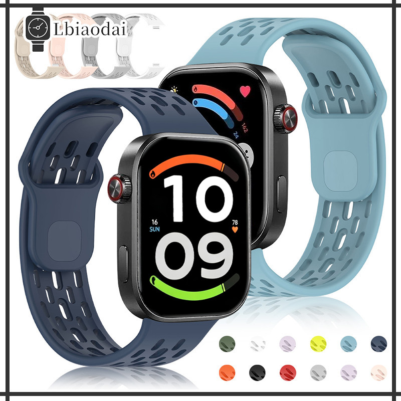 สายรัดซิลิโคนยาง for Redmi Watch 6 6 Active/Lite 5 4/ Mi Band 10 Pro/9 Pro/8 Pro สายรัดนาฬิกาสปอร์ตแบบนุ่ม