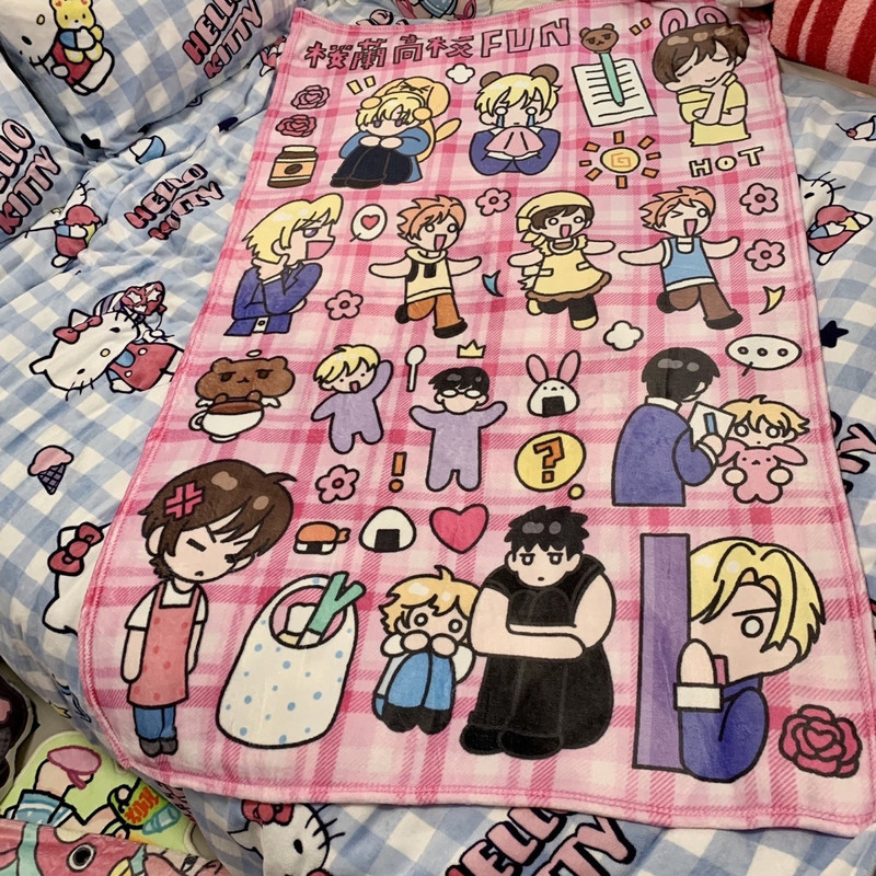 Ouran High School Host Club Flannel Blanket