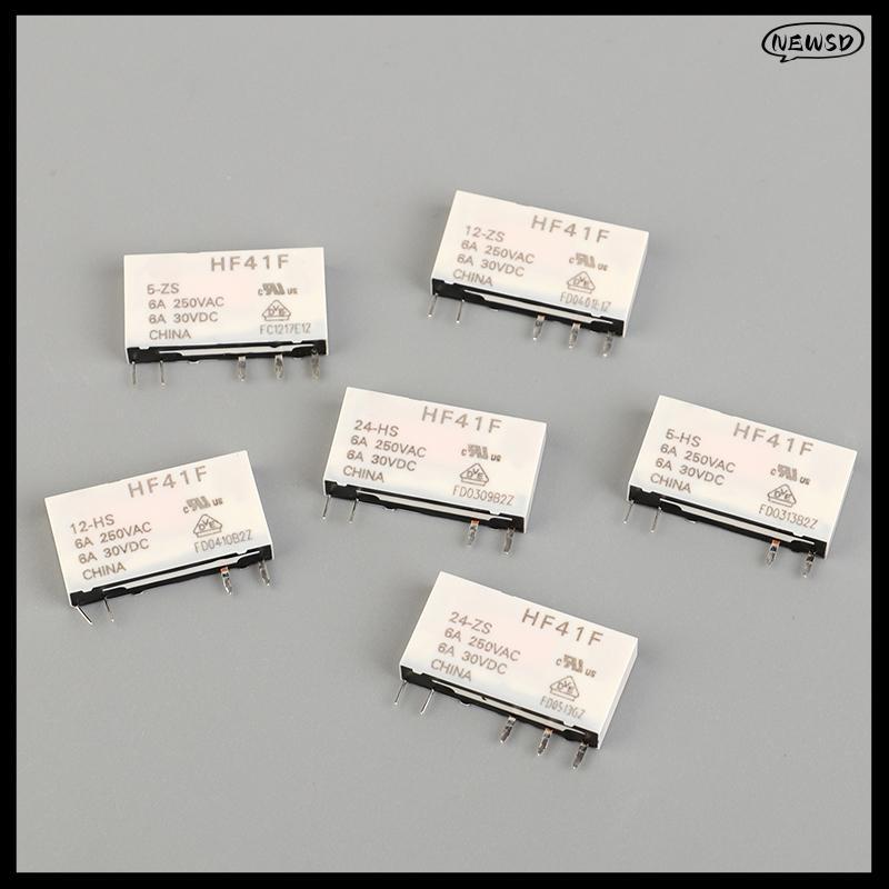 NEWSD HF41F-24-ZS HF41F-12-ZS HF41F-5-ZS HF41F-5-HS HF41F-12-HS HF41F-24-HS รีเลย์อุตสาหกรรม Submini