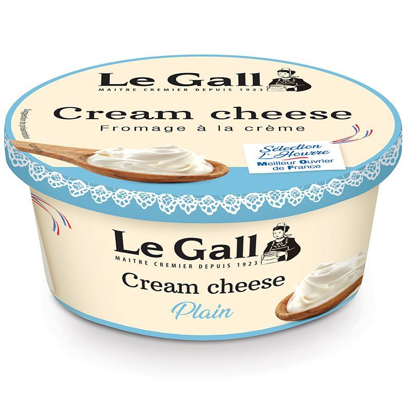 เลอแกลครีมชีสธรรมชาติ 150กรัม Le Gall Cream Cheese Plain Spreadable 150g. [หมายเลขบาร์โค้ด 3252920022502]