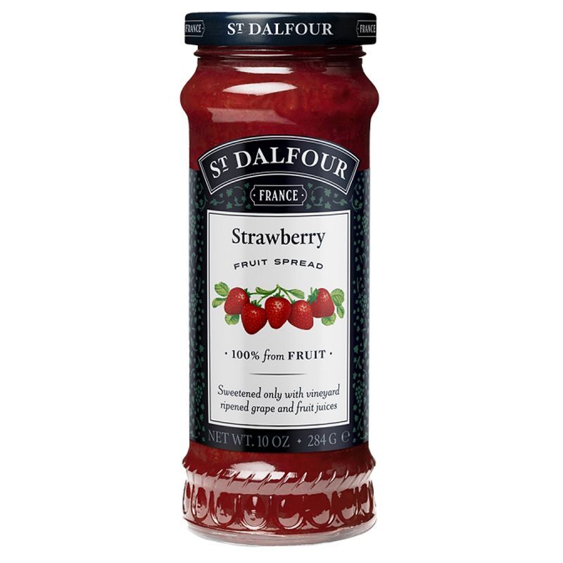 เซนต์ดาลฟูร์แยมสตรอเบอร์รี่ 284กรัม St.Dalfour Strawberry Jam 284g. [หมายเลขบาร์โค้ด 5014271400426 ]