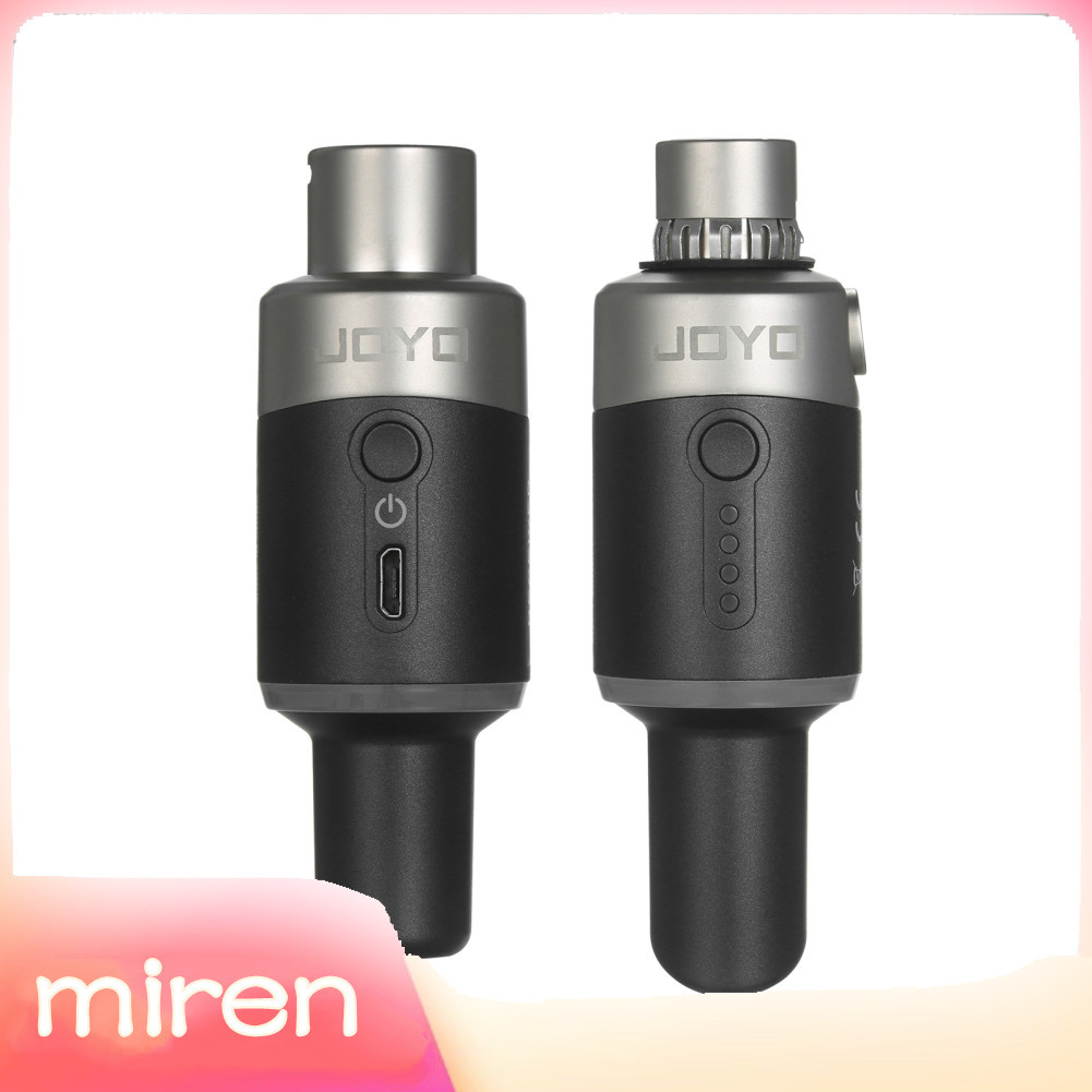 Miren-th Miren-th JOYO MW-1 5.8GHz ระบบไมโครโฟนไร้สายแบบชาร์จไฟได้เครื่องส่งสัญญาณและตัวรับสัญญาณสำห