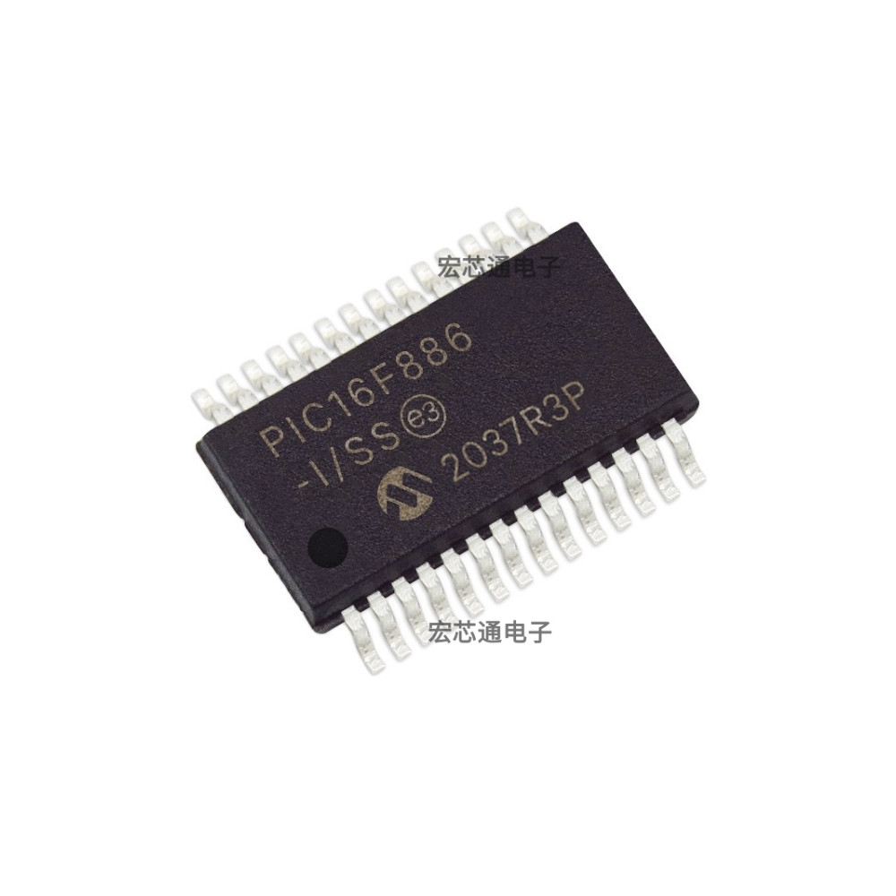ของแท้ PIC16F886-I/SS Patch SSOP-28 8-Bit Microcontroller IC PIC16F886