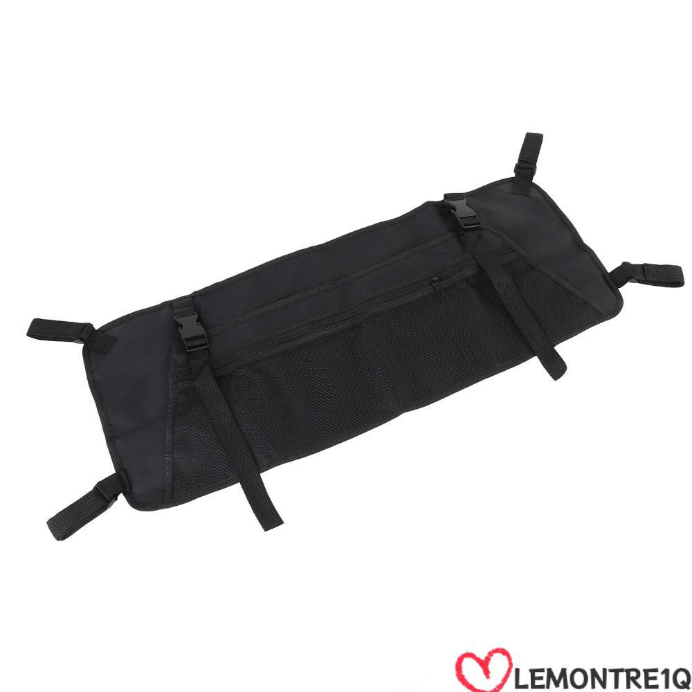LEMONTREE Wagon Cargo , 600D ผ้าที่ถอดออกได้ Wagon Cargo Organizer, สะดวกพับตาข่ายสีดํา Wagon กระเป๋
