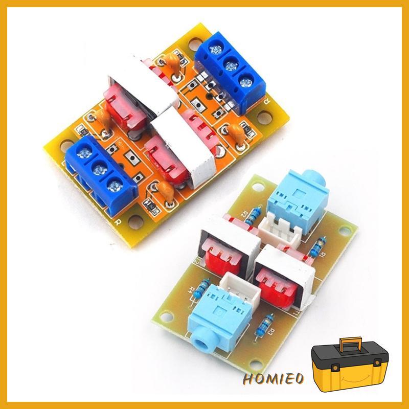 HOMIE0 เสียง Isolators โมดูล Ground Loopping Hum Eliminators สําหรับทําความสะอาดสัญญาณส่งระหว่างเสียงหลาย Devic